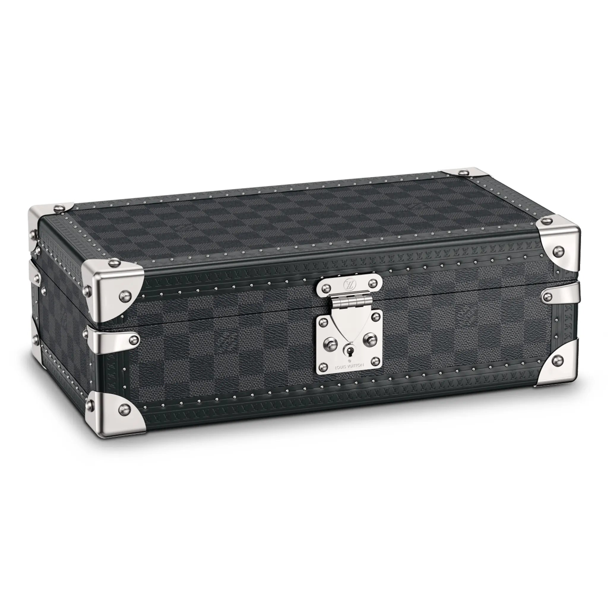 Case View of Louis Vuitton Coffret Montres Damier 8 Watch Case N48194